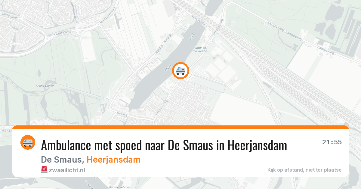 Ambulance met spoed naar De Smaus in Heerjansdam — 11 mei 2026