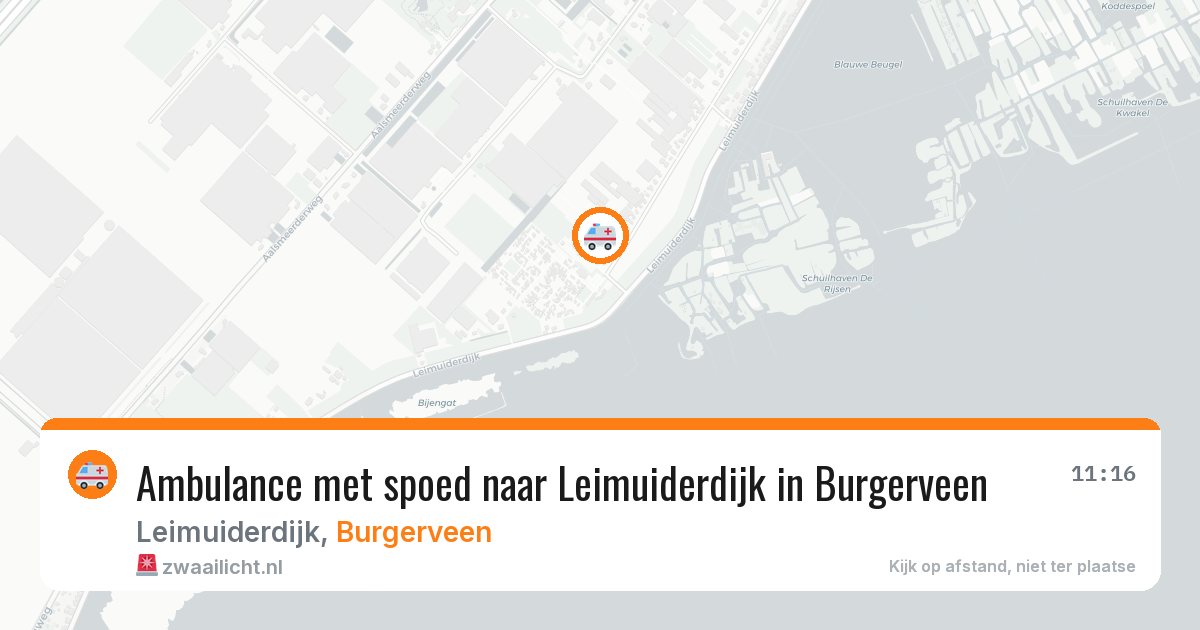 Ambulance met spoed naar Leimuiderdijk in Burgerveen — 10 jun 2026