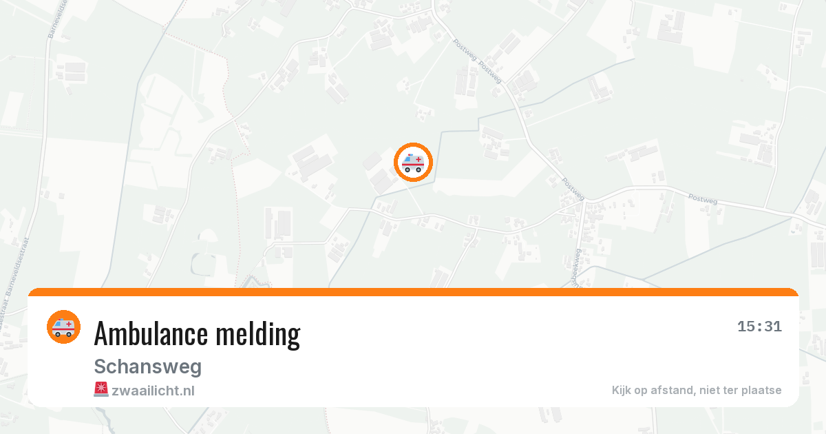 Ambulance melding — 9 mei 2026