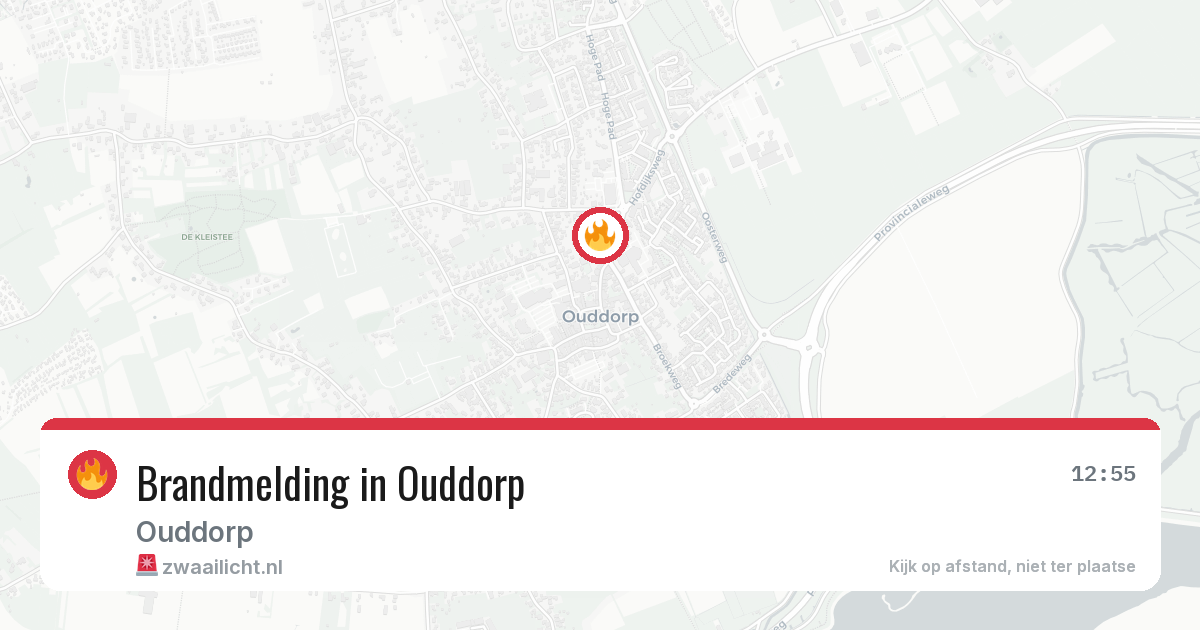 Brandmelding in Ouddorp — 1 jul 2026