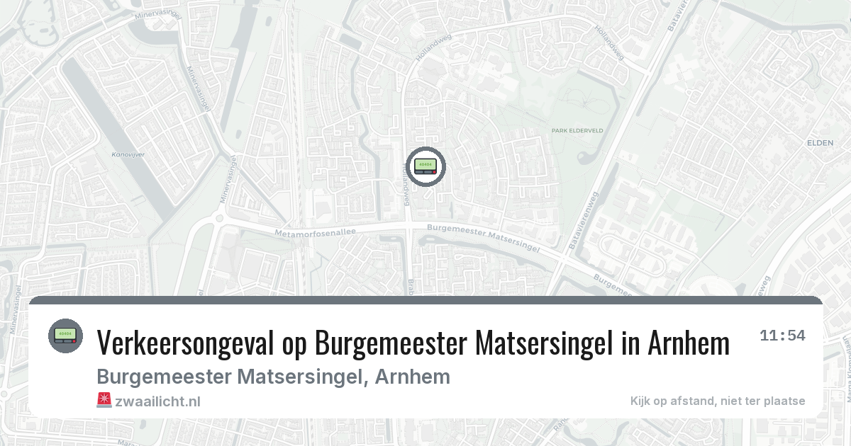 Verkeersongeval op Burgemeester Matsersingel in Arnhem — 19 jun 2026