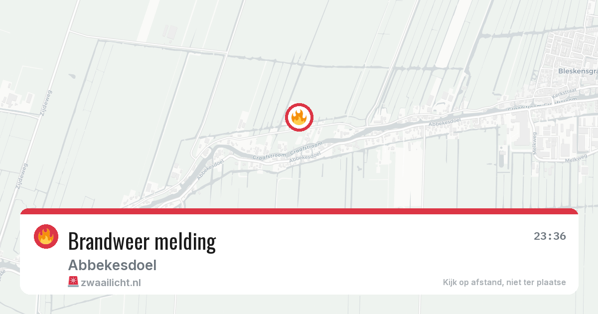 Brandweer melding — 19 jun 2026