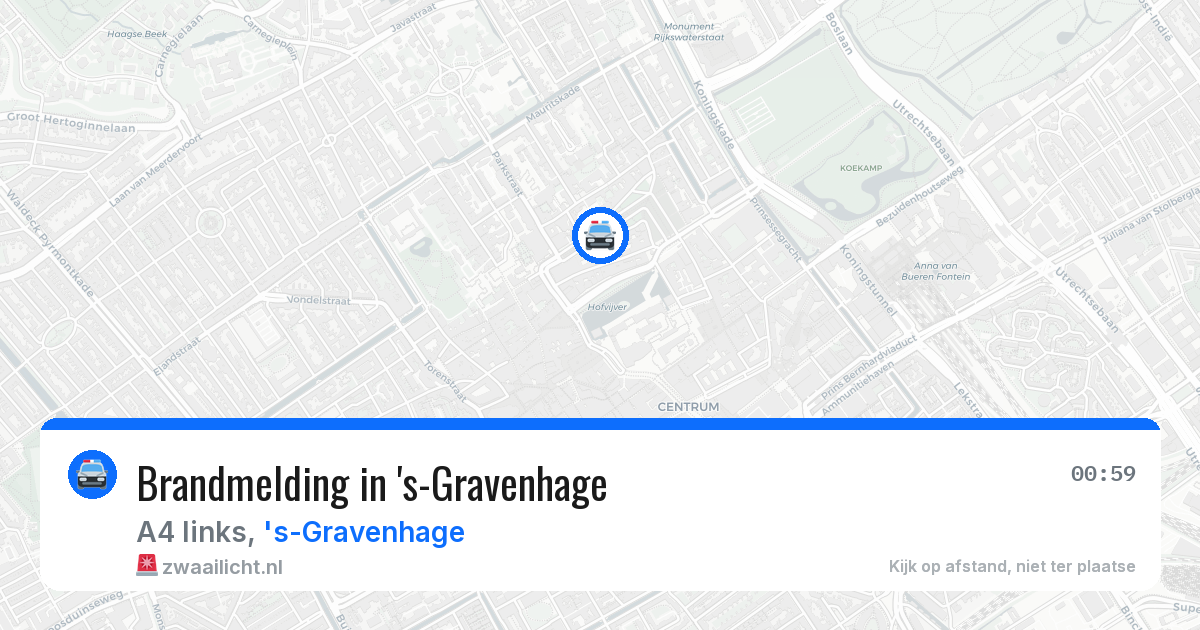 Brandmelding in 's-Gravenhage — 5 jul 2026