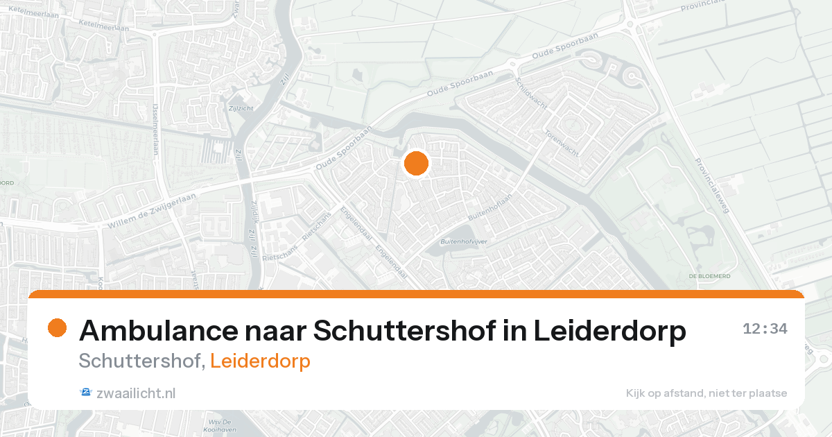 Ambulance naar Schuttershof in Leiderdorp — 21 aug 2026