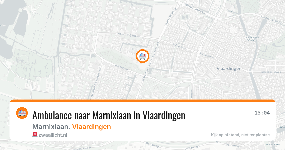Ambulance naar Marnixlaan in Vlaardingen — 15 jul 2026