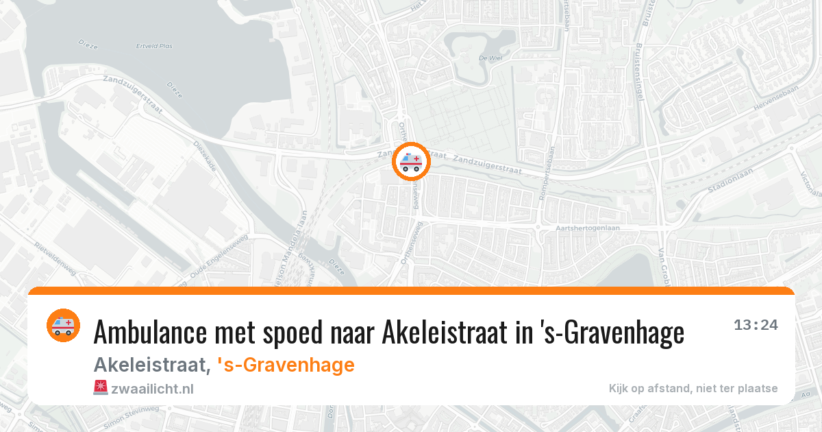 Ambulance met spoed naar Akeleistraat in 's-Gravenhage — 27 mrt 2026