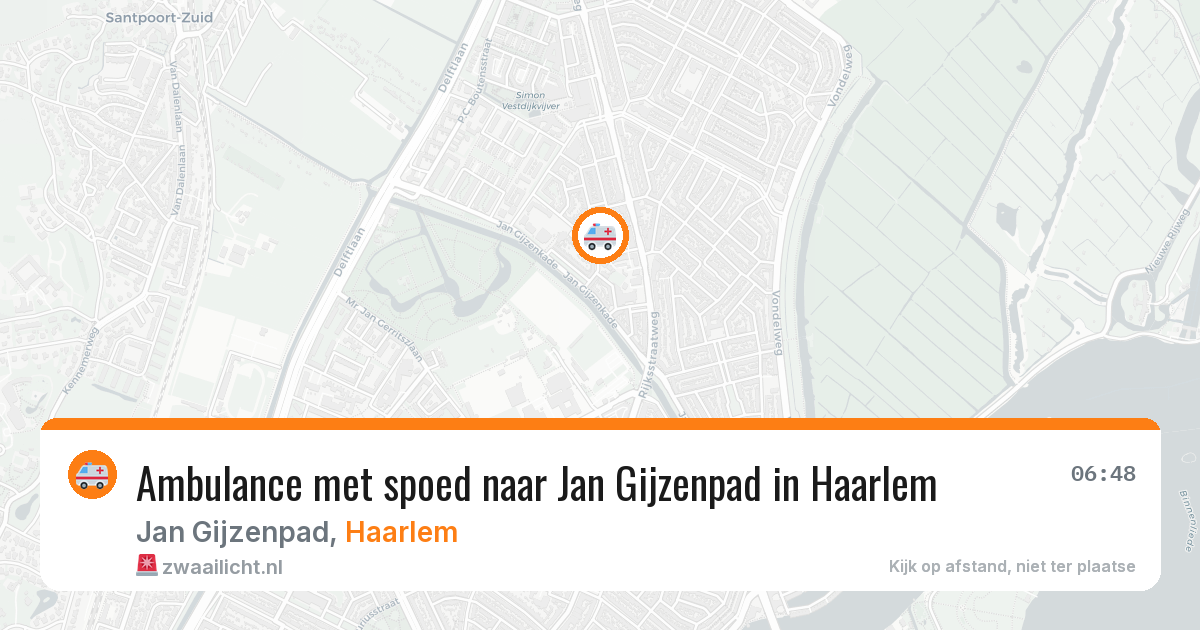 Ambulance met spoed naar Jan Gijzenpad in Haarlem — 20 jan 2026
