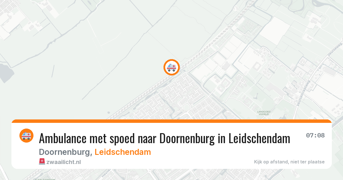 Ambulance met spoed naar Doornenburg in Leidschendam — 24 mrt 2026