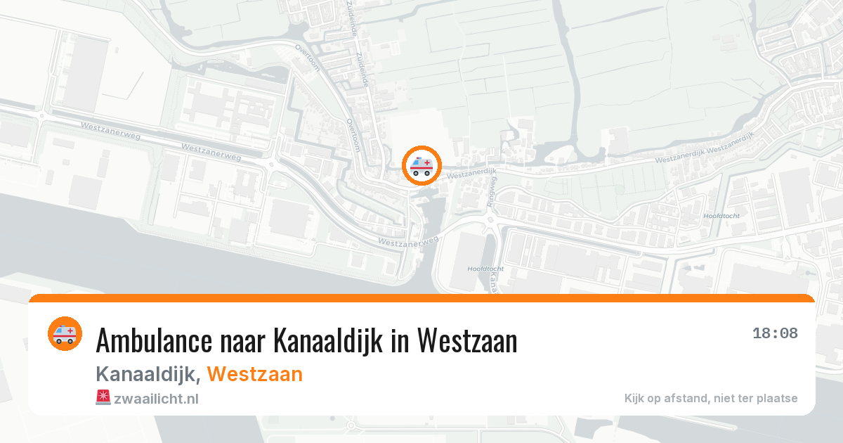 Ambulance naar Kanaaldijk in Westzaan — 31 jul 2026