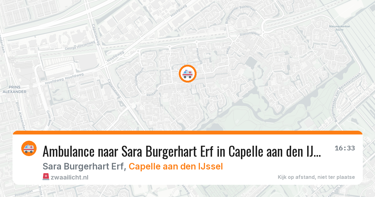 Ambulance naar Sara Burgerhart Erf in Capelle aan den IJssel — 28 mei 2026
