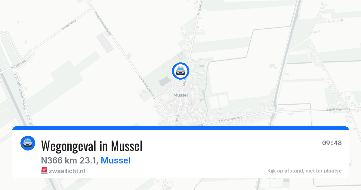 Wegongeval in Mussel — 11 mei 2026