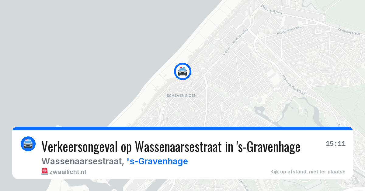 Verkeersongeval op Wassenaarsestraat in 's-Gravenhage — 11 jun 2026