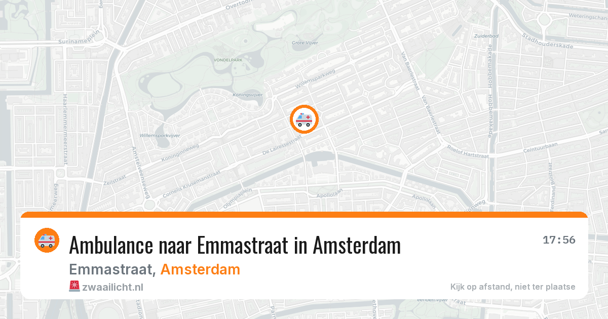 Ambulance naar Emmastraat in Amsterdam — 7 apr 2026