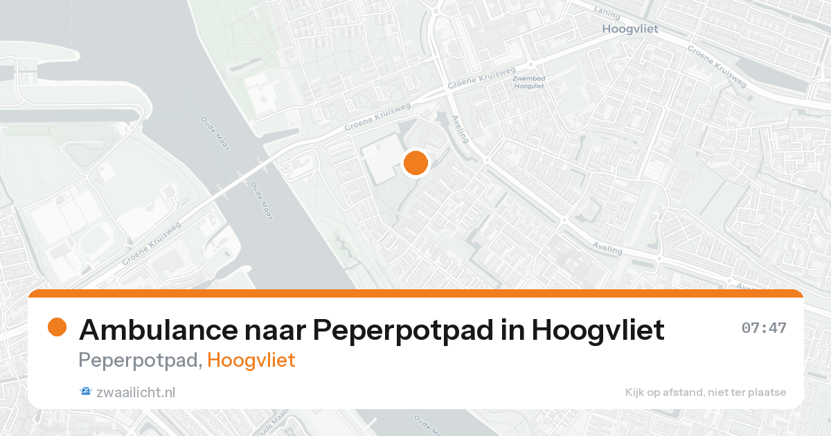 Ambulance naar Peperpotpad in Hoogvliet — 4 jul 2026