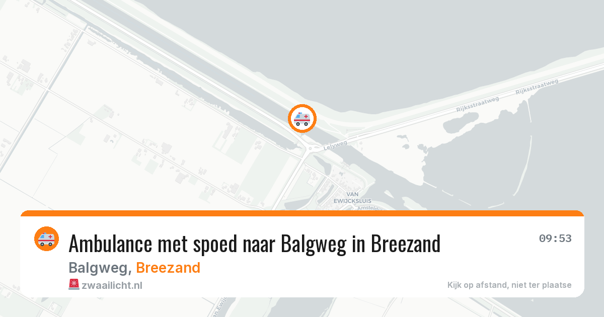 Ambulance met spoed naar Balgweg in Breezand — 2 aug 2026