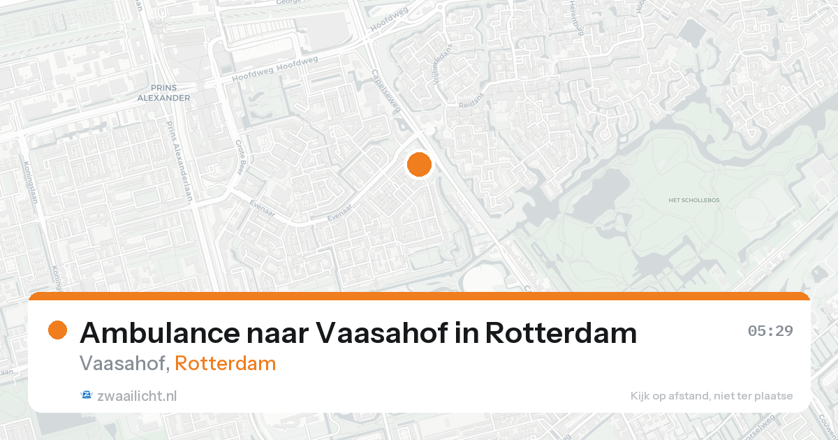 Ambulance naar Vaasahof in Rotterdam — 5 jul 2026
