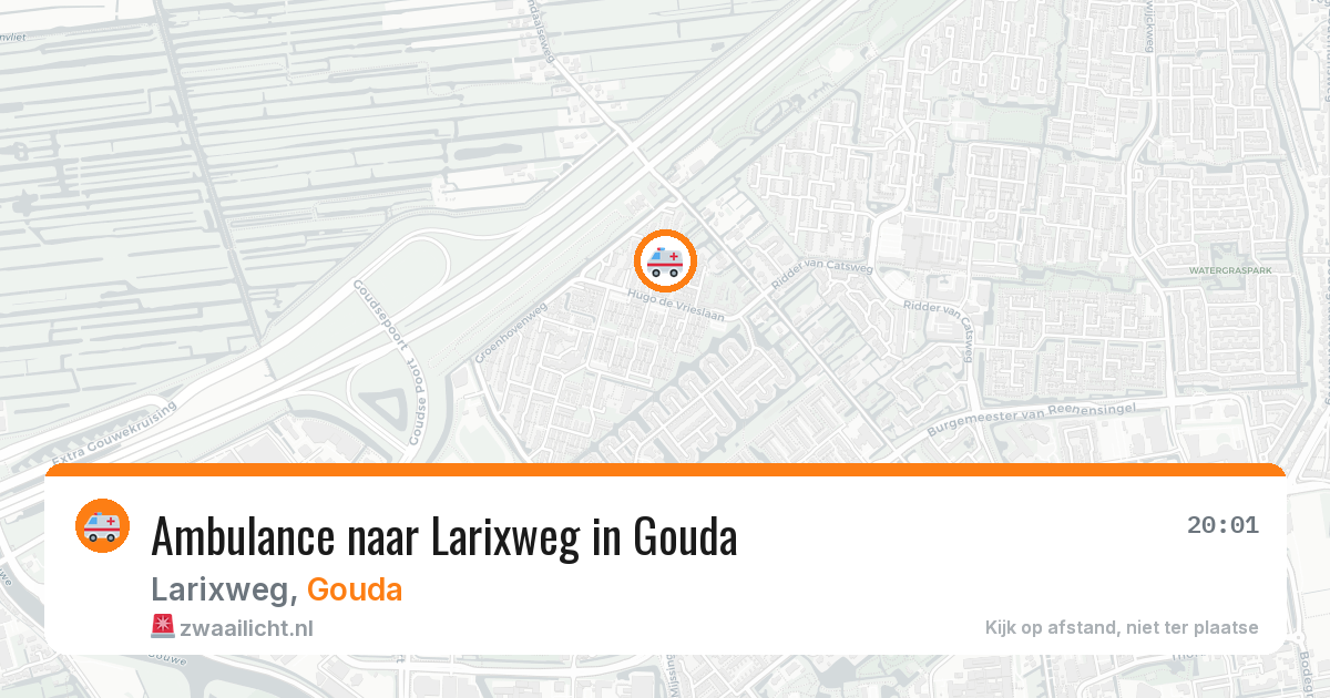 Ambulance naar Larixweg in Gouda — 1 apr 2026