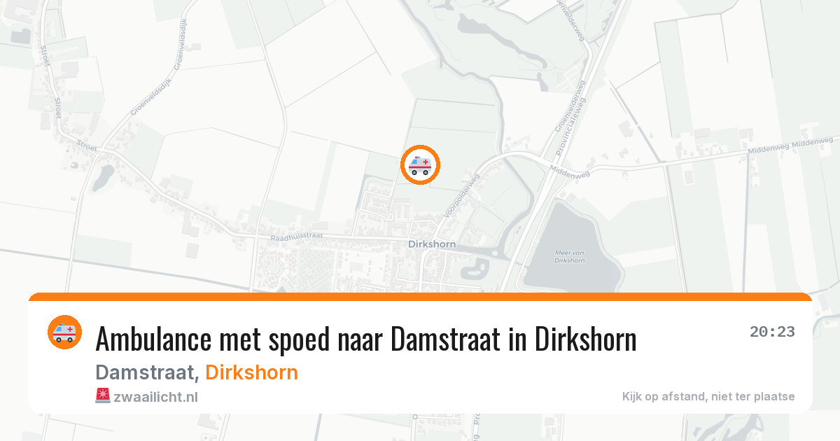 Ambulance met spoed naar Damstraat in Dirkshorn — 18 jan 2026