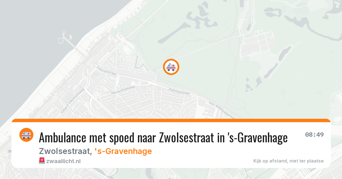 Ambulance met spoed naar Zwolsestraat in 's-Gravenhage — 17 jul 2026