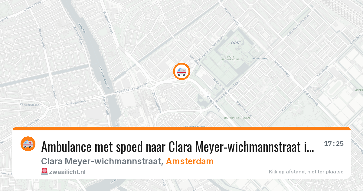 Ambulance met spoed naar Clara Meyer-wichmannstraat in Amsterdam — 18 mrt 2026