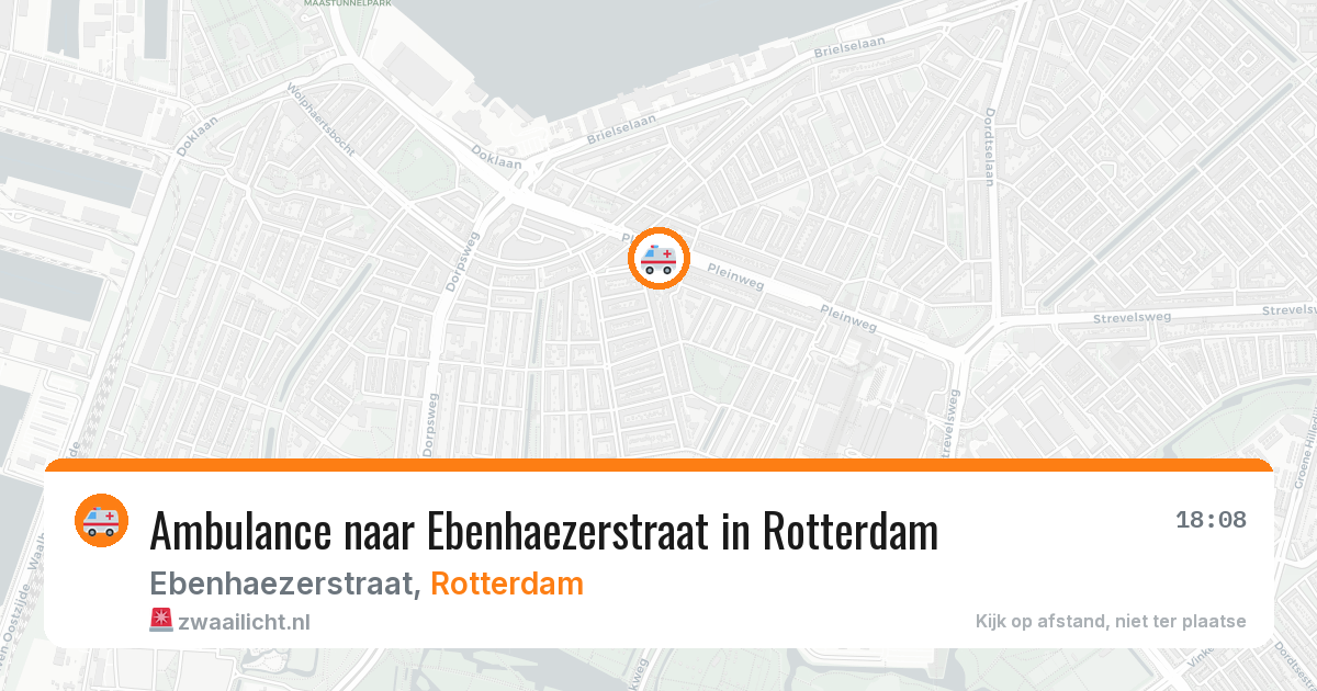 Ambulance naar Ebenhaezerstraat in Rotterdam — 13 aug 2026