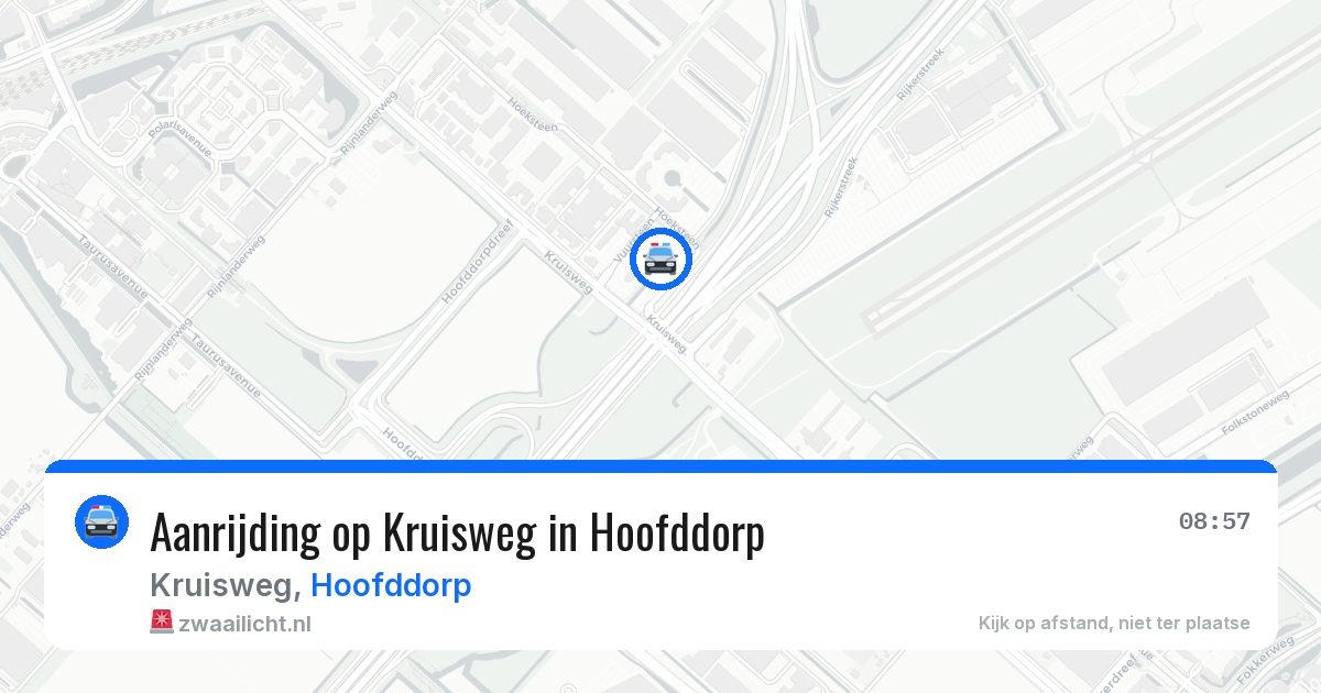 Aanrijding op Kruisweg in Hoofddorp — 18 apr 2026