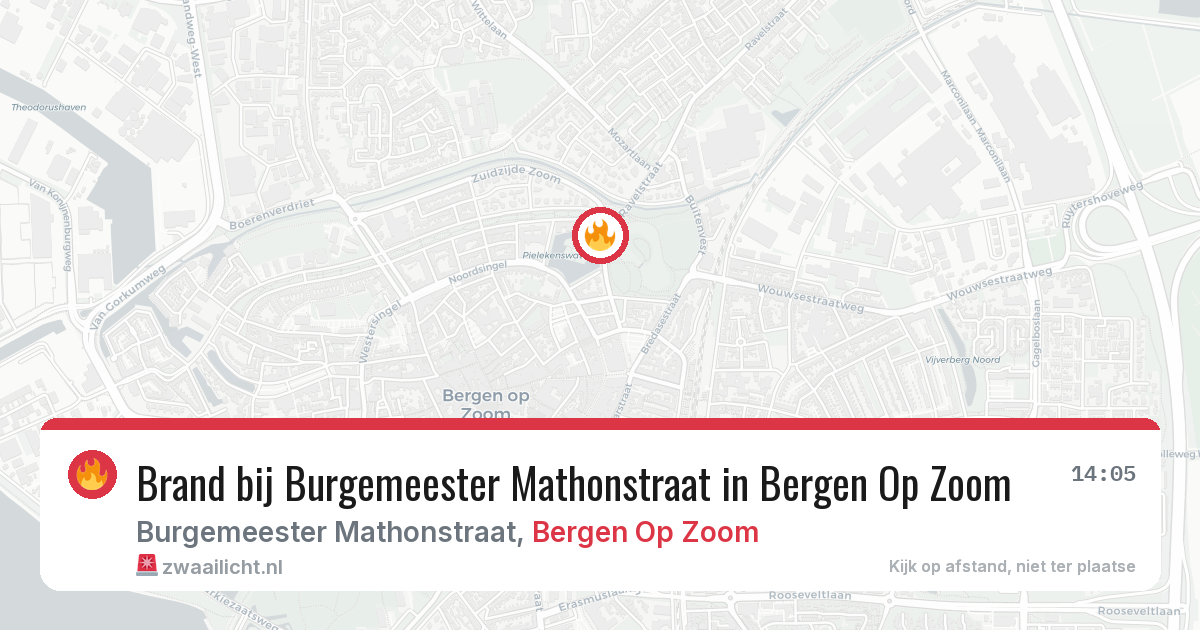 Brand bij Burgemeester Mathonstraat in Bergen Op Zoom — 29 mei 2026