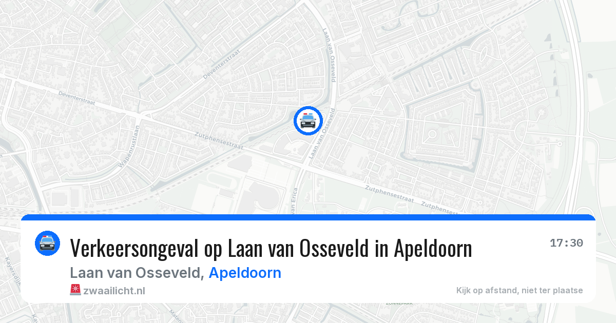 Verkeersongeval op Laan van Osseveld in Apeldoorn — 12 jun 2026