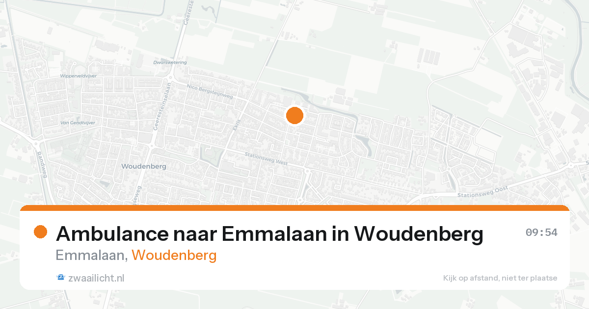 Ambulance naar Emmalaan in Woudenberg — 13 aug 2026