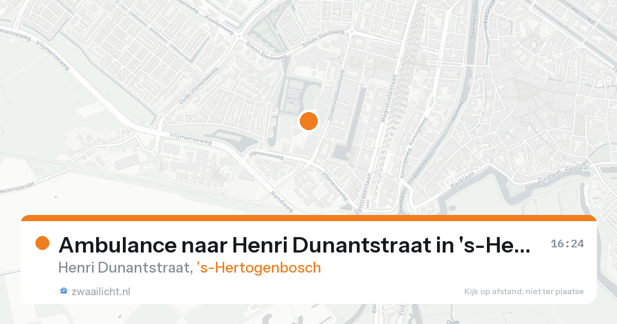 Ambulance naar Henri Dunantstraat in 's-Hertogenbosch — 13 jul 2026