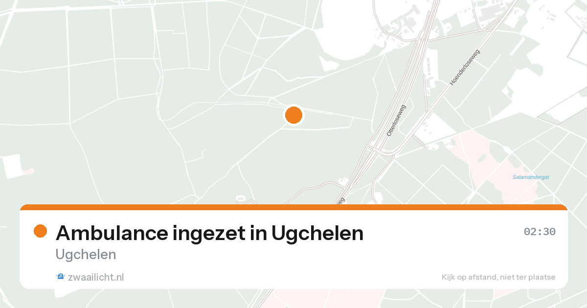 Ambulance ingezet in Ugchelen — 27 aug 2026