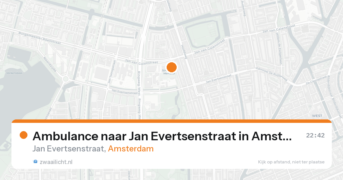Ambulance naar Jan Evertsenstraat in Amsterdam — 15 aug 2026
