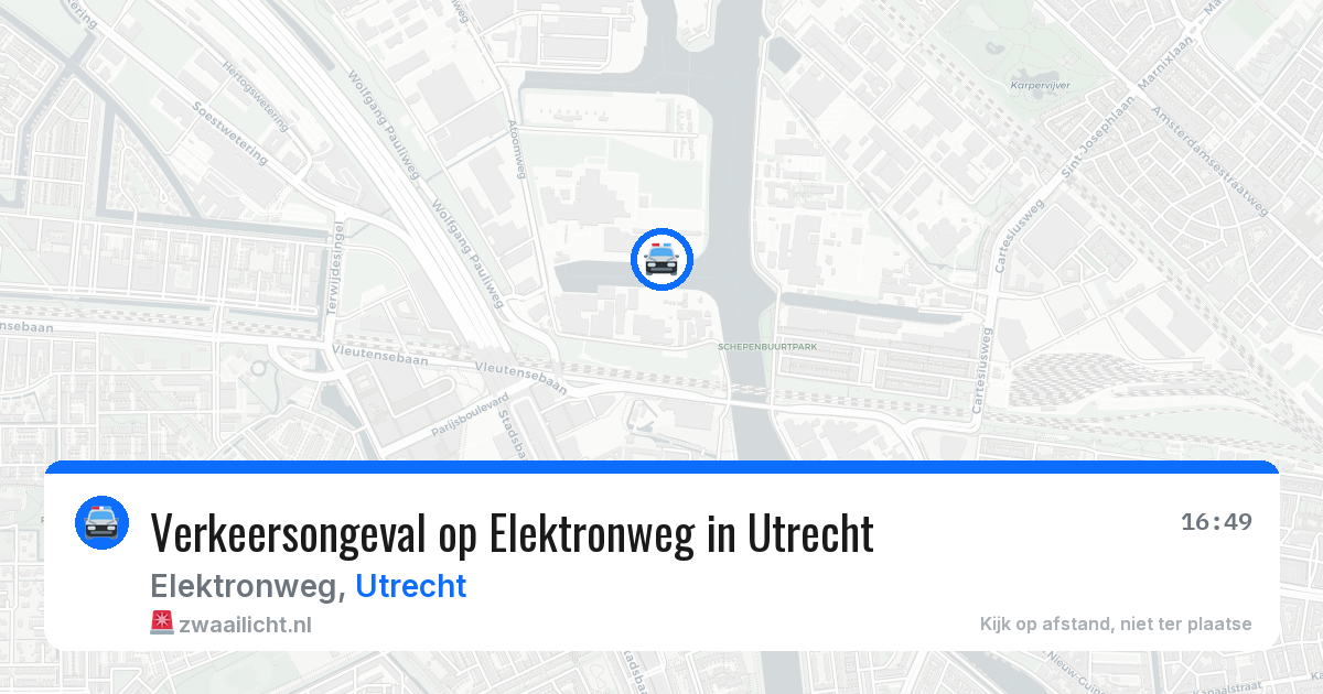 Verkeersongeval op Elektronweg in Utrecht — 5 aug 2026