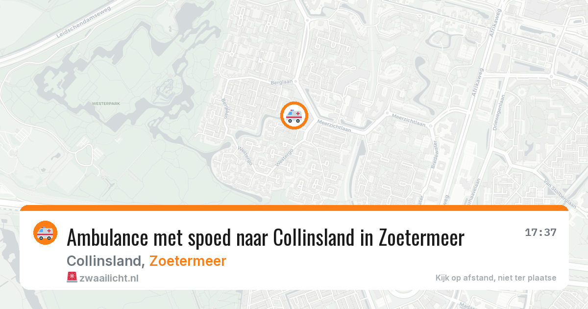 Ambulance met spoed naar Collinsland in Zoetermeer — 18 jan 2026