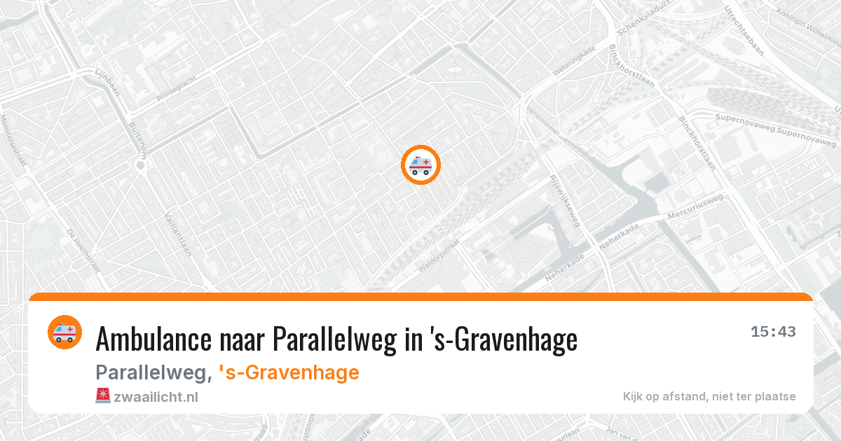 Ambulance naar Parallelweg in 's-Gravenhage — 3 feb 2026