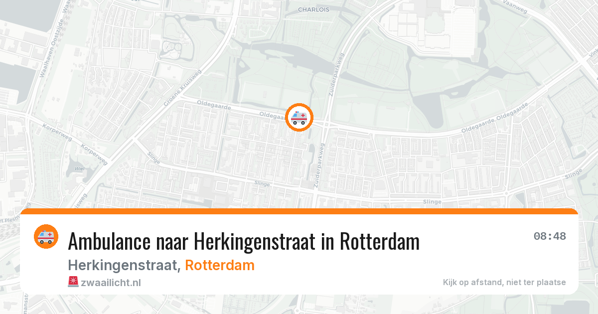 Ambulance naar Herkingenstraat in Rotterdam — 23 mrt 2026