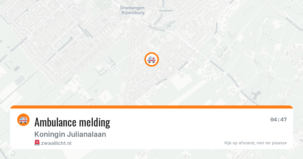 Ambulance melding — 12 apr 2026
