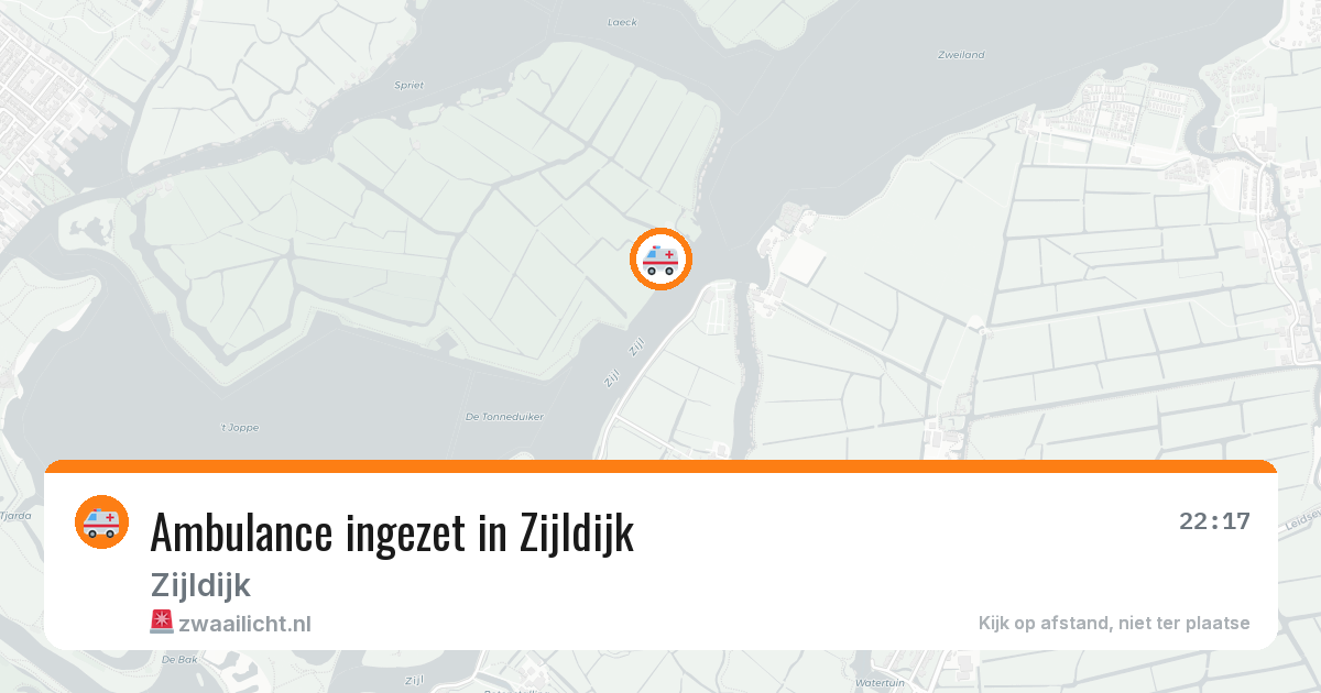 Ambulance ingezet in Zijldijk — 30 jan 2026