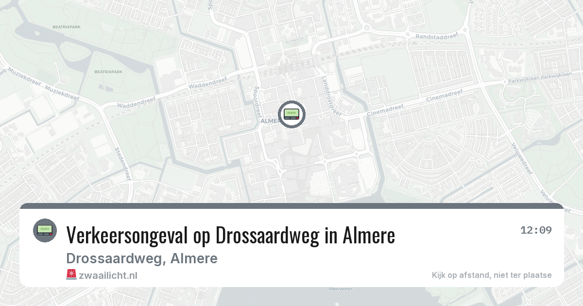 Verkeersongeval op Drossaardweg in Almere — 17 feb 2026
