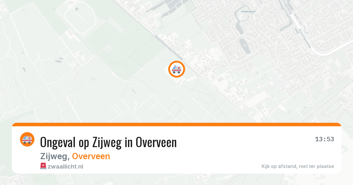Ongeval op Zijweg in Overveen — 30 jan 2026