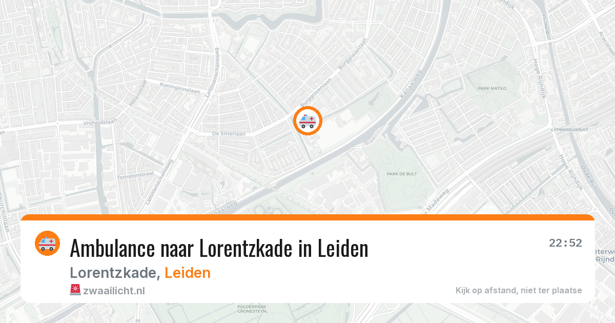 Ambulance naar Lorentzkade in Leiden — 27 jun 2026
