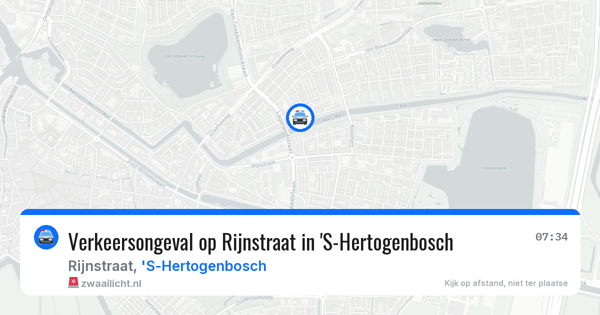 Verkeersongeval op Rijnstraat in 'S-Hertogenbosch — 13 mei 2026