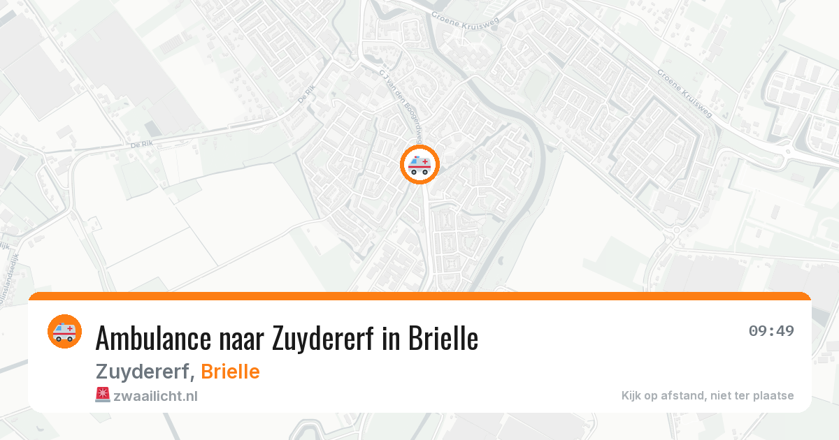 Ambulance naar Zuydererf in Brielle — 19 jul 2026