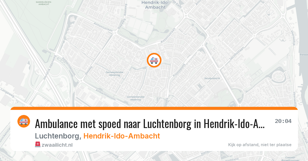 Ambulance met spoed naar Luchtenborg in Hendrik-Ido-Ambacht — 11 feb 2026