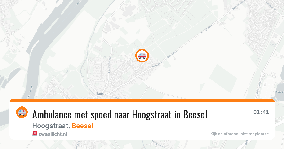 Ambulance met spoed naar Hoogstraat in Beesel — 12 jun 2026