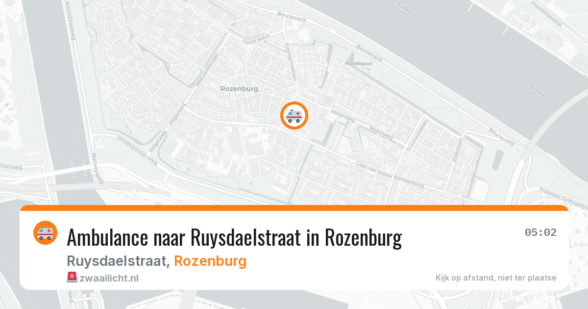 Ambulance naar Ruysdaelstraat in Rozenburg — 6 jul 2026