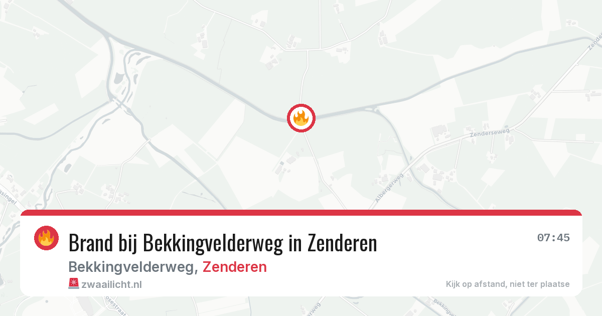 Brand bij Bekkingvelderweg in Zenderen — 28 jun 2026