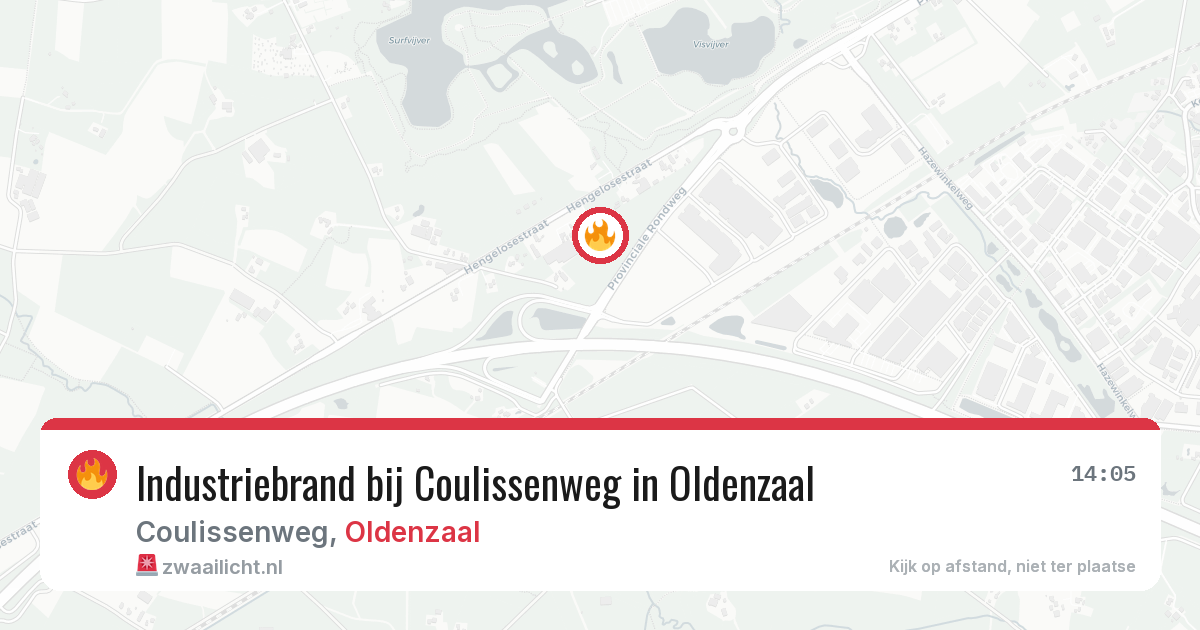 Industriebrand bij Coulissenweg in Oldenzaal — 2 jul 2026