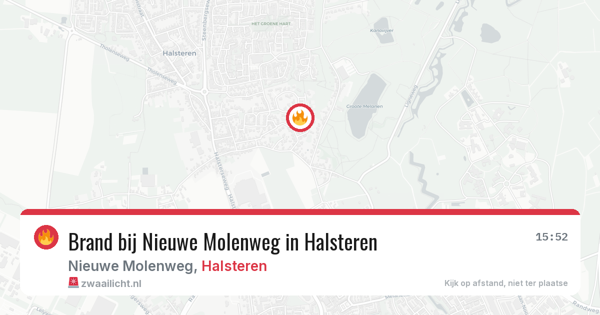 Brand bij Nieuwe Molenweg in Halsteren — 21 jun 2026