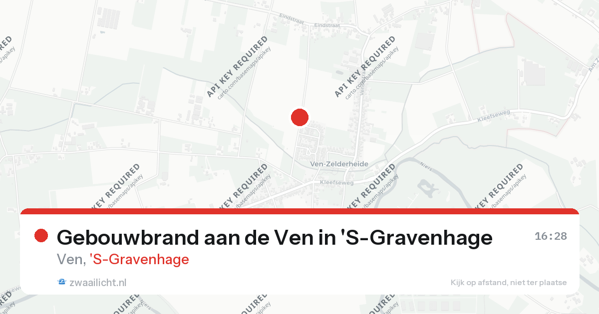 Gebouwbrand aan de Ven in 'S-Gravenhage — 26 aug 2026